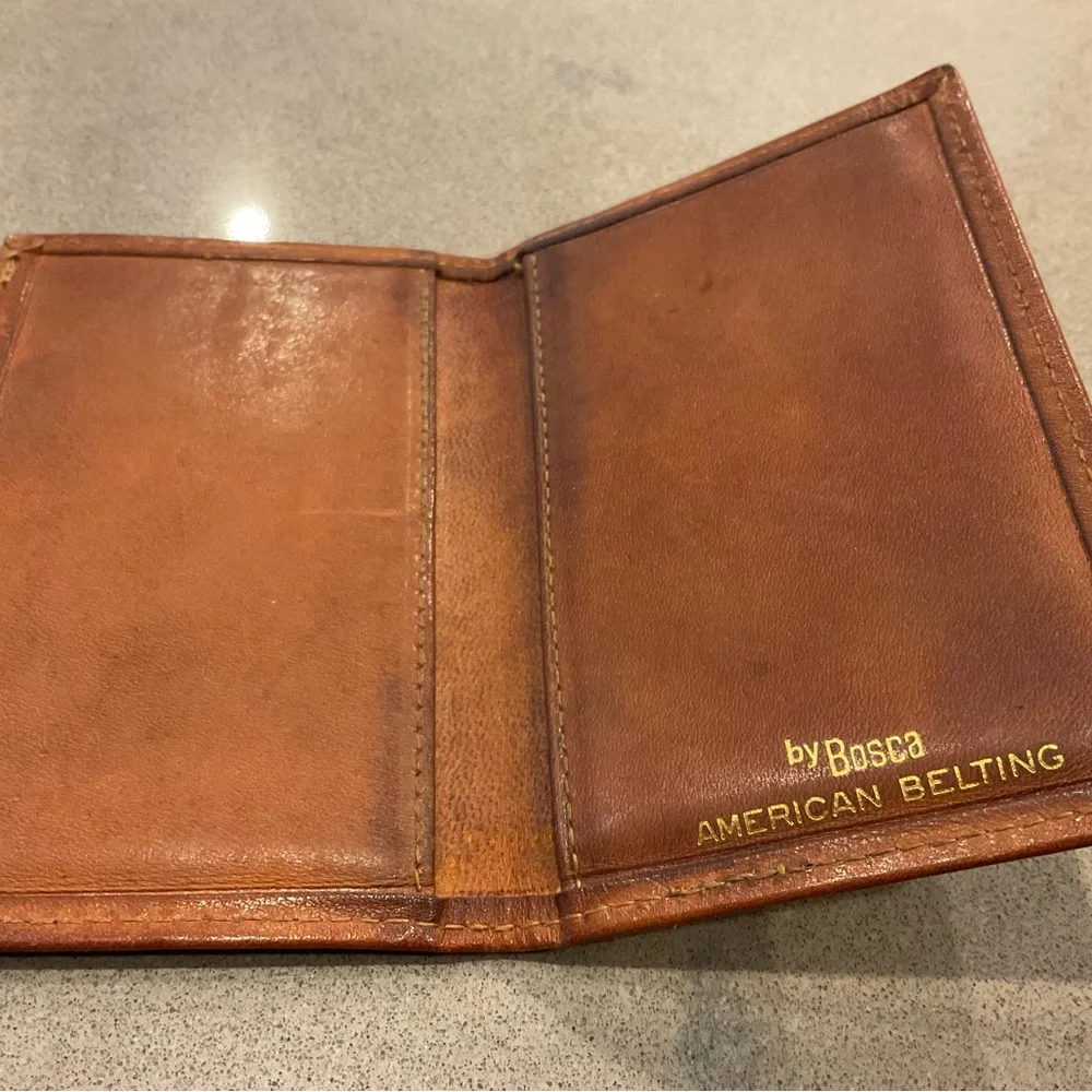 CARD CASE in American Belting Leather by Bosca